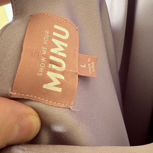 Show Me Your Mumu Jasmine Halter Satin Maxi Dress in Dusty Purple Luxe Satin - Picture 5 of 6